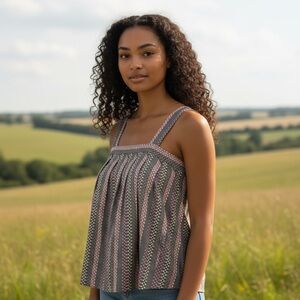 Marc By Marc Jacobs Gray and Pink Camisole